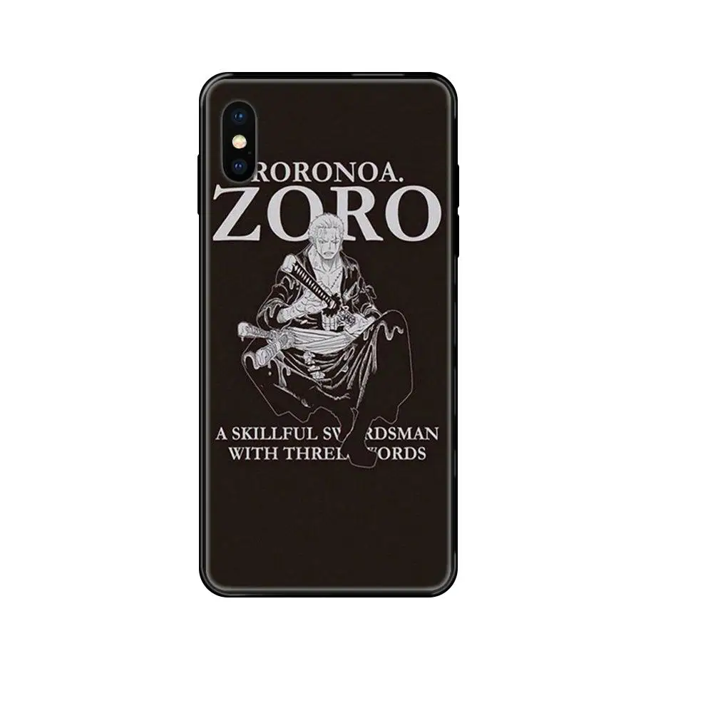 Для Xiaomi Mi Note A1 A2 A3 5 5s 6 8 9 10 SE Lite Pro Ultra One Piece Roronoa Zoro Print Лучшая цена черный мягкий