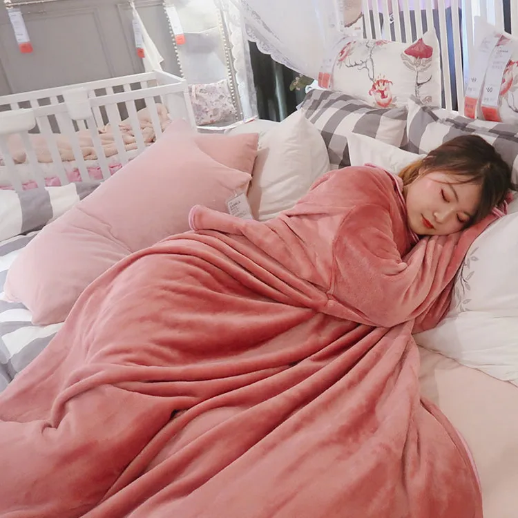 Зимнее теплое одеяло с капюшоном толстовка для взрослых мягкое удобное плюшевое