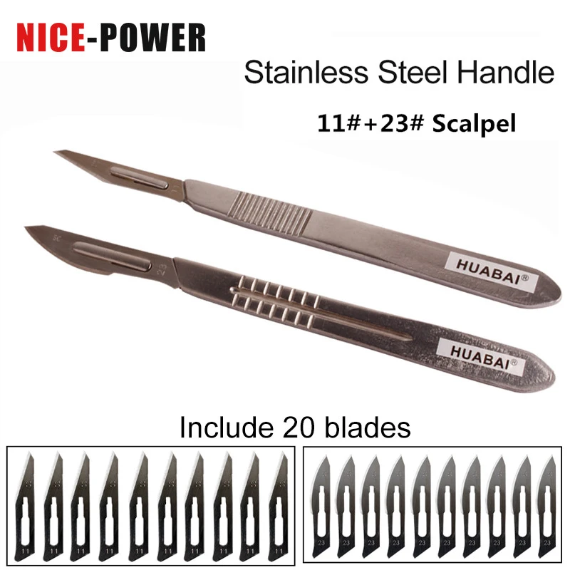 11 #23 # одноразовый животный хирургический нож для скальпеля Нержавеющая сталь