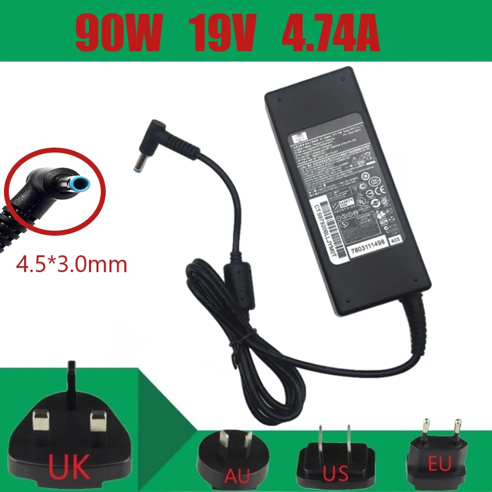 

Laptop Ac Adapter Charger for HP PA-1900-18H2 PA-1900-18HN PA-1900-08H2 PPP014L-SA PPP012L-S PPP012L-E 19V 4.74A 90W