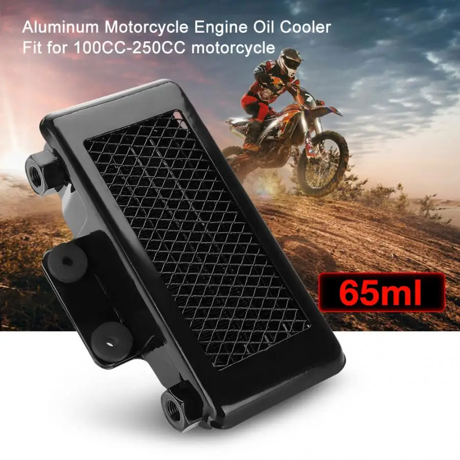Aluminum 65ml Engine Oil Cooler Cooling Radiator for 100CC-250CC Motorcycle Dirt Bike ATV accessories moto