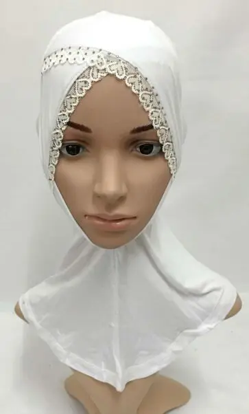 Мусульманская женская хлопковая внутренняя Кепка хиджаб мусульманский головной