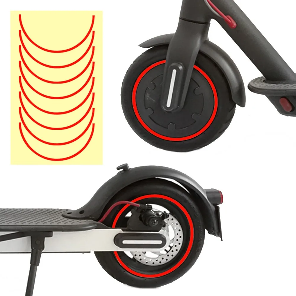 

Electric Scooter Protection Sticker For Xiaomi M365 Pro Electric Scooter Wheel Hubs Sticker Reflective Sticker EScooter Sticker