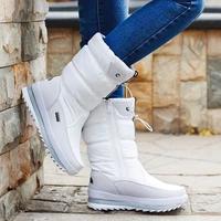 winter boots women platform boots rubber anti slip waterproof snow boots for women shoes thick plush warm winter shoes female