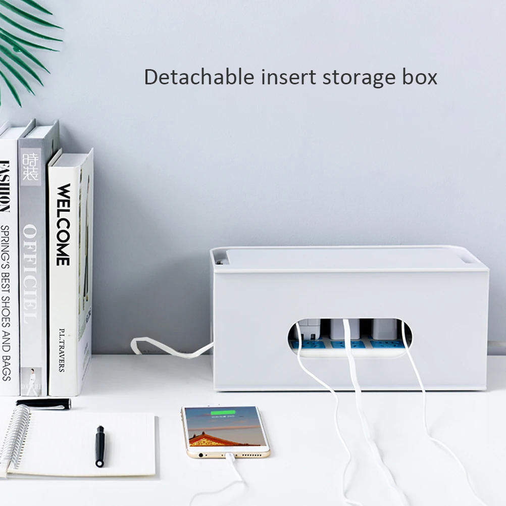 Lastic коробка для хранения проводов кабеля органайзер большая сетевых лент