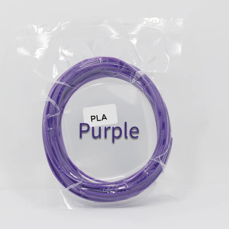 Purple Пластик для 3D ручки 10 метров PlA 1,75 мм 3d Принтер Нити печатные материалы экструдер аксессуары Запчасти прозрачный белый дерево - Цвет: Purple