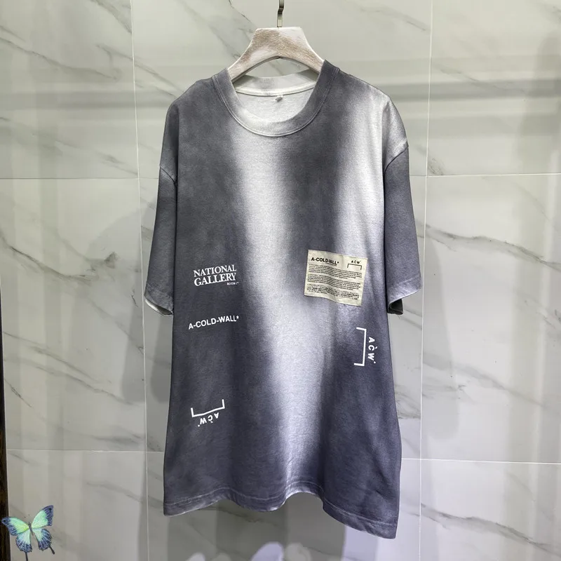 

A Cold Wall T-shirt Men Women Casual tie dying high quality ACW t shirt