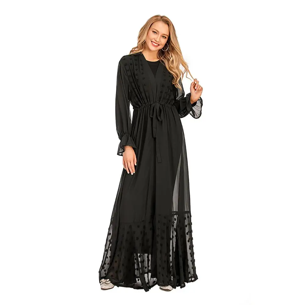 ИД Мубарак кафтаны Абая Дубай кимоно кардиган мусульманский хиджаб платье