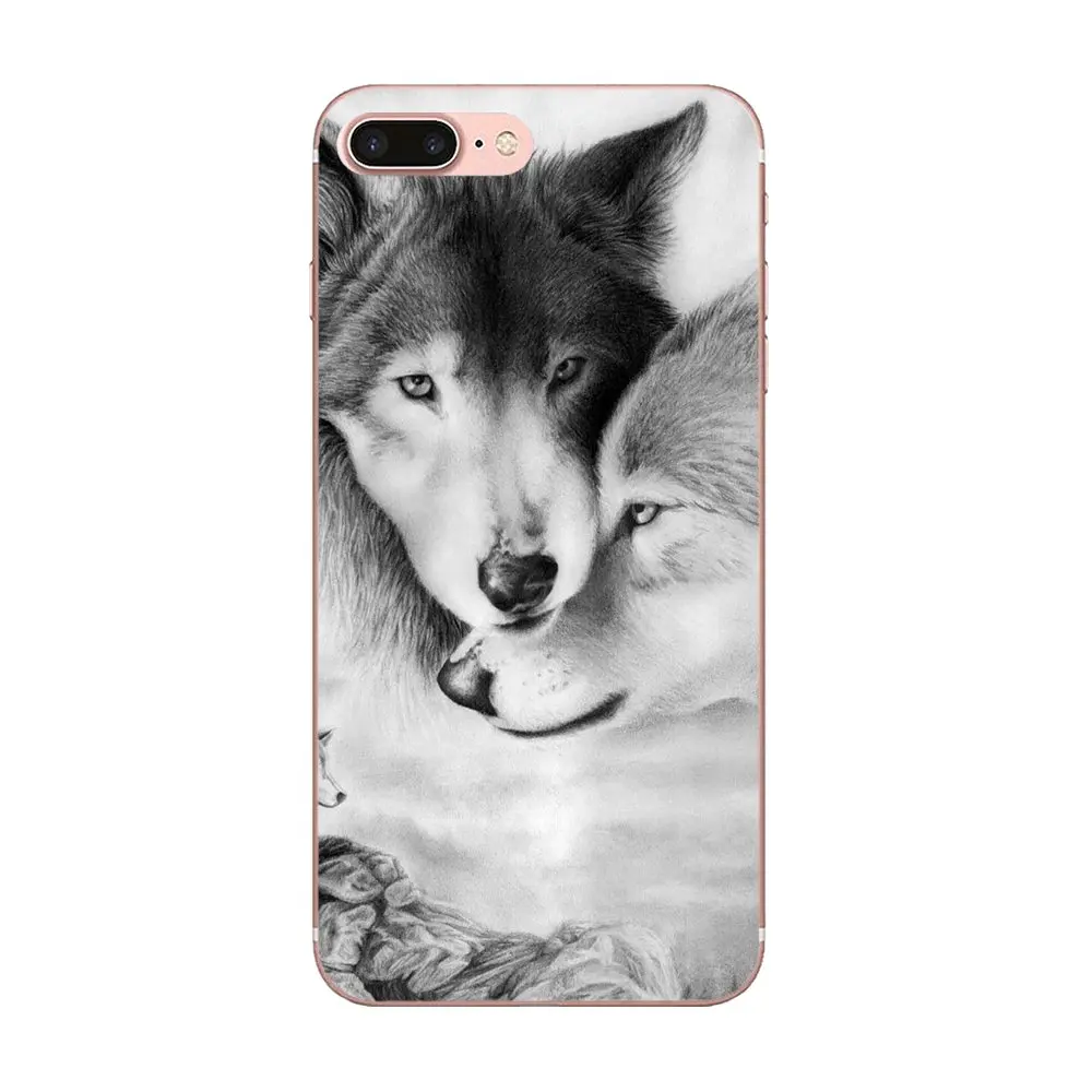 Чехол волк на снегу идеально подходит для Apple iPhone 4 4S 5 5C 5S SE SE2 6 6S 7 8 11 Plus Pro X XS Max XR