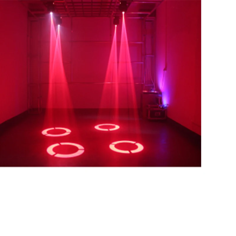 4 шт./лот 6 вращающийся головной свет gobo light 60 Вт точечный движущийся Светодиодный