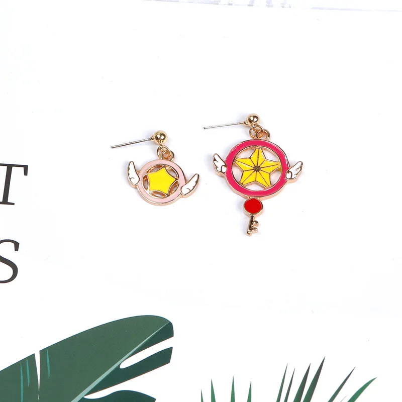 Милые волшебные серьги палочка Сакура для девочек с розовым милым