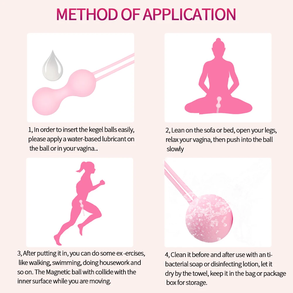 Smart Kegel Vaginal Balls Ben Wa Ball With Magnetic Tighten Exercise Sex Machine Geisha Toys for Women | Красота и здоровье