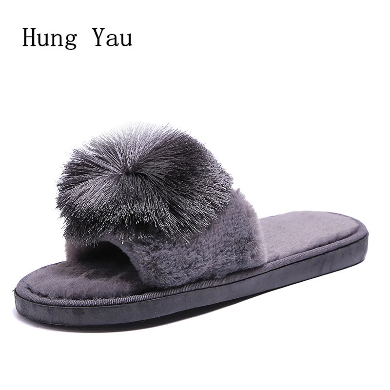 

Women Slippers Flips Flops Autumn Winter Warm Shoes Woman Fashion Platform Sandals Slides Non-slip Flats Indoor Comfortable