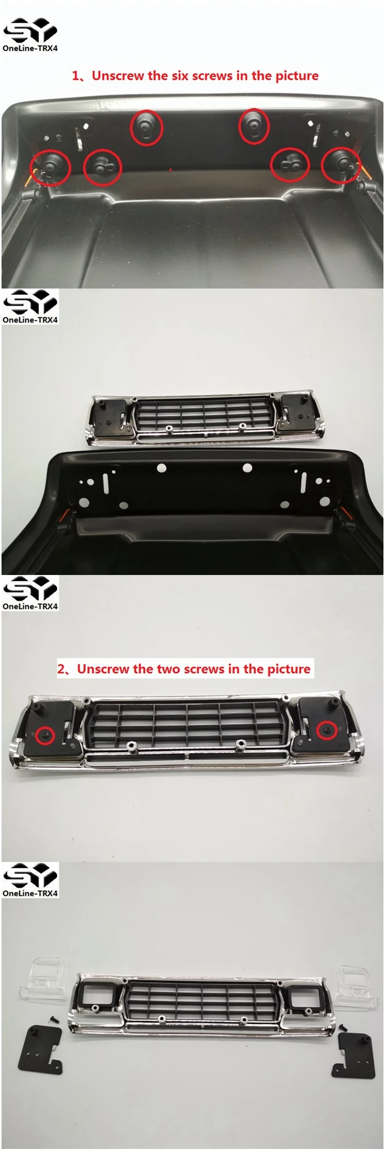 OneLine-TRX4 светодиодный светильник комплект для Traxxas TRX-4 Ford Bronco XLT Body V2.0