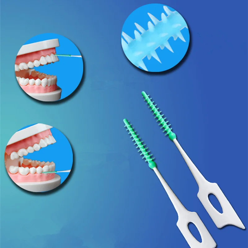 16/20 шт. Силиконовые Зубные щётки для чистки десен|Межзубная щетка| |
