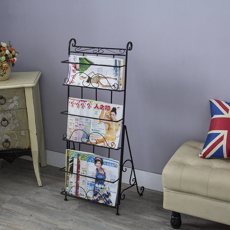 Magazine rack books and newspapers information european creative newspaper publicity display shelf bookshelf |