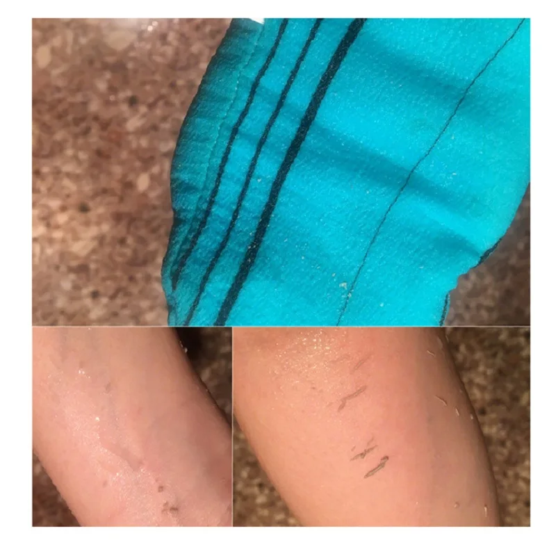 10 шт. Бесплатная доставка искусственная перчатка вискоза скраб рукавица для тела