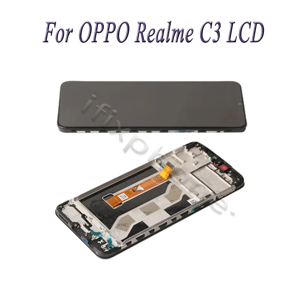 100 tested for oppo realme c3 rmx2027 lcd display touch screen digitizer assembly rmx2020 lcd for phone 6 5 realme c3 lcd free global shipping