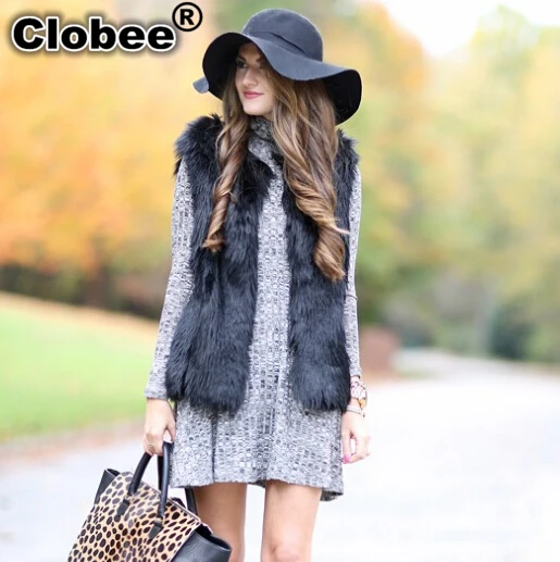 Veste Женская бритва 2019 пушистая жилетка куртка пальто из искусственного меха лисы