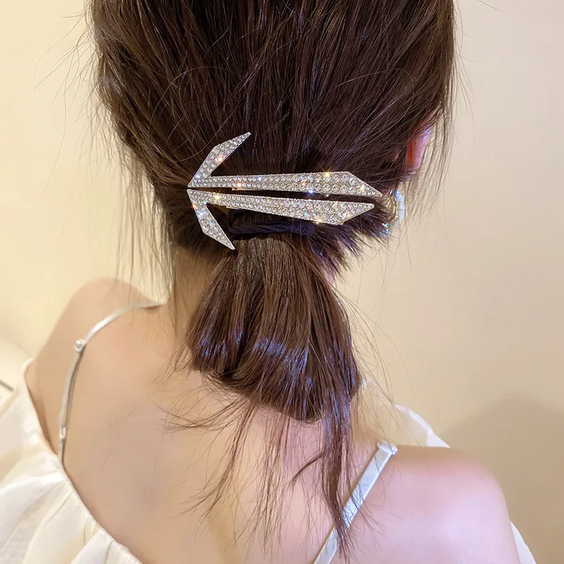 

Корейские стразы, хрустальные заколки, женские Украшения для волос, модные серебряные металлические заколки, заколки, свадебные аксессуары...