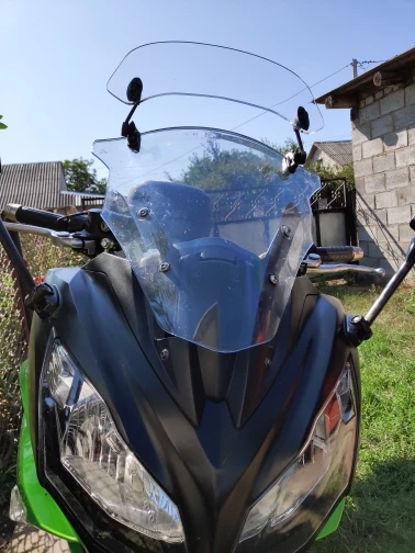 Универсальный мото rcycle лобовое стекло модифицированное ветровое стекло мото Регулируемый повышающий двойной кронштейн для KAWASAKI J300 J 300
