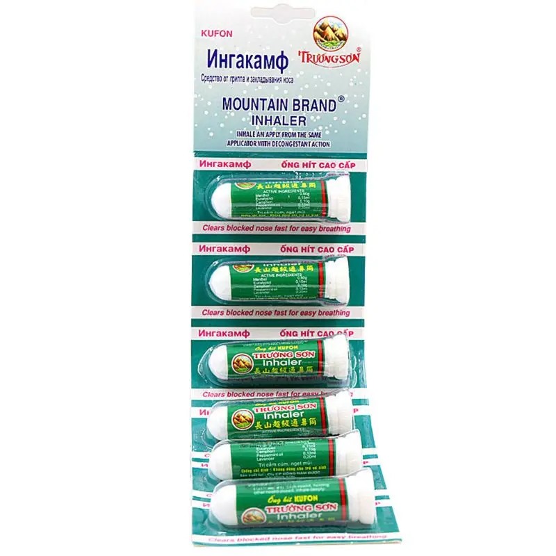 

H7JC Natural Mint Herbs Rhinitis Inhaler Sinusitis Nasal Congestion Relief Itchy Allergy Runny Nose Medicine Treatment