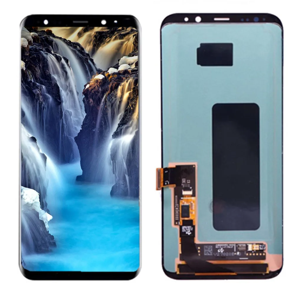 Оригинальный ЖК дисплей с рамкой для Samsung Galaxy S8 + S8plus G955FD G955 G955F сенсорный экран