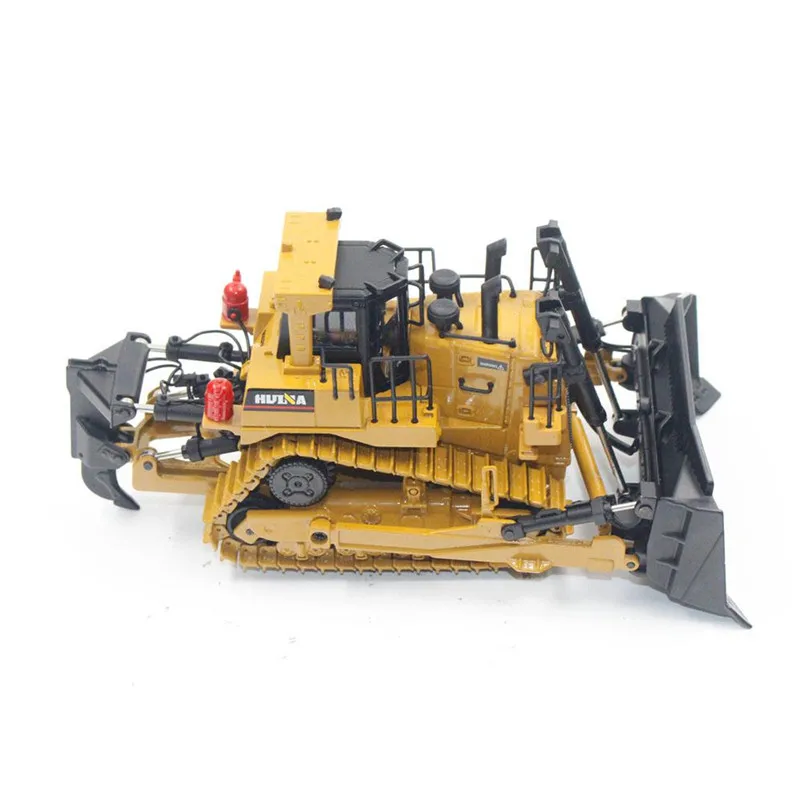 

HUINA 1700 1:50 Caterpillar Wheel Heavy Bulldozer Die-Cast Alloy Engineering Vehicle Static Model Truck Kids Educational Toys