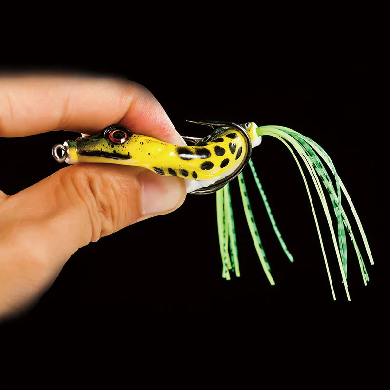 100pcs/lot Frog Lure Soft Bait Fishing Tackle 10 Colors 9g/12g Isca Artificial Lure Snakehead Frog Fishing Bait Mixed Color A182 enlarge