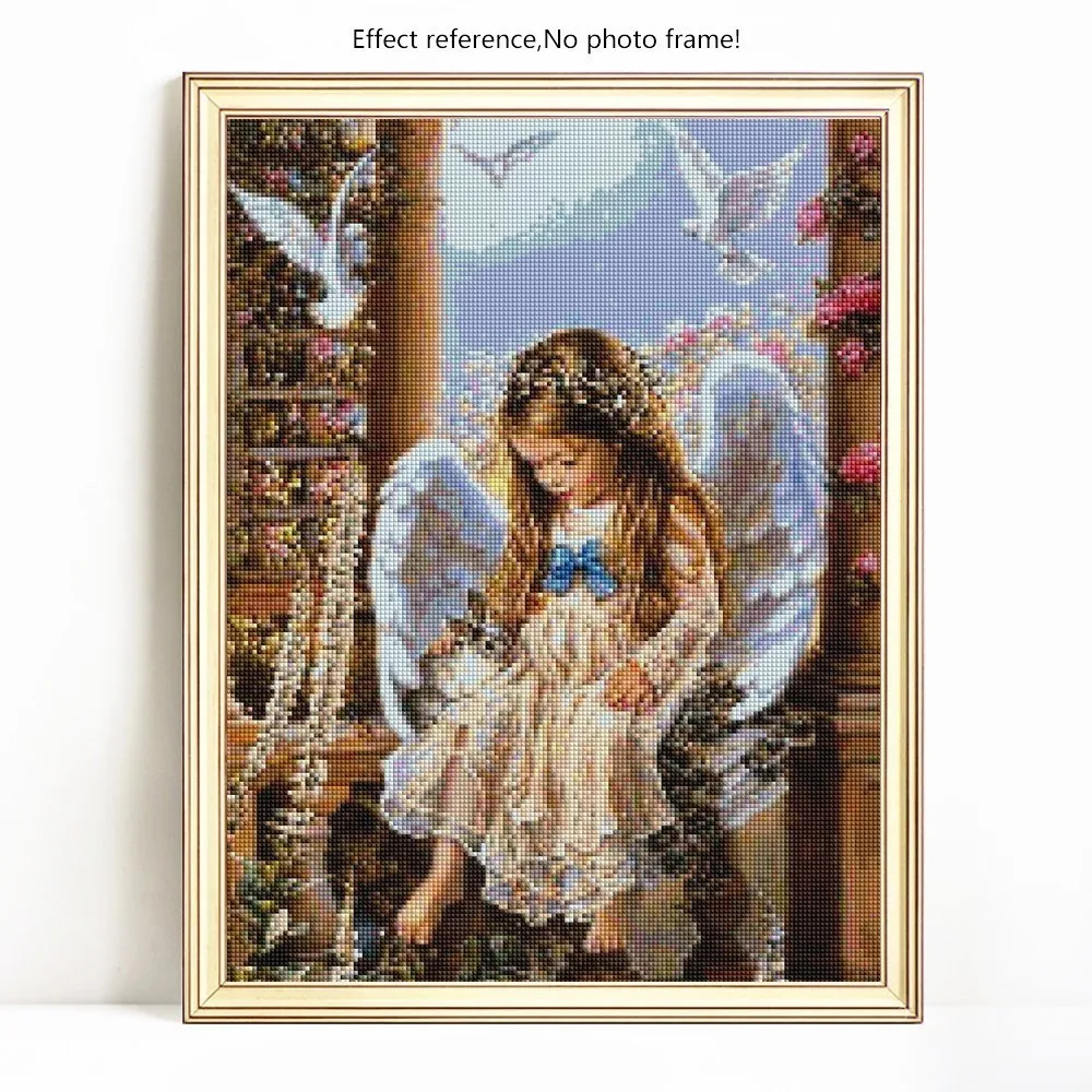 EverShine DIY 5D Diamond Painting New Arrivals Angel Cross Stitch Embroider Full Square Girl Picture Of Rhinestones Gift | Дом и сад