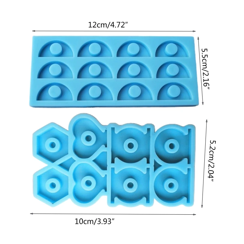 

2Pcs Shiny DIY Handmade Epoxy Resin Mold Straws Topper Casting Silicone Mould