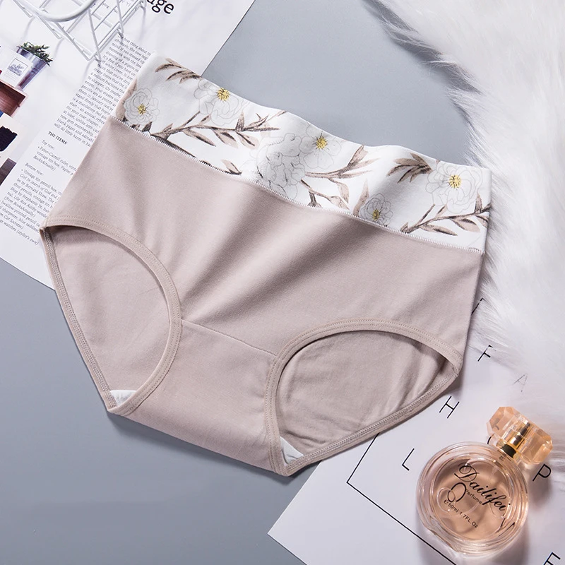 6 шт женские удобные плавки трусы из хлопка бесшовное нижнее белье с высокой