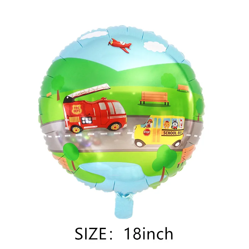 

New 18 inch round dinosaur mermaid shark animal aluminum foil balloon children's birthday party decoration helium balloon