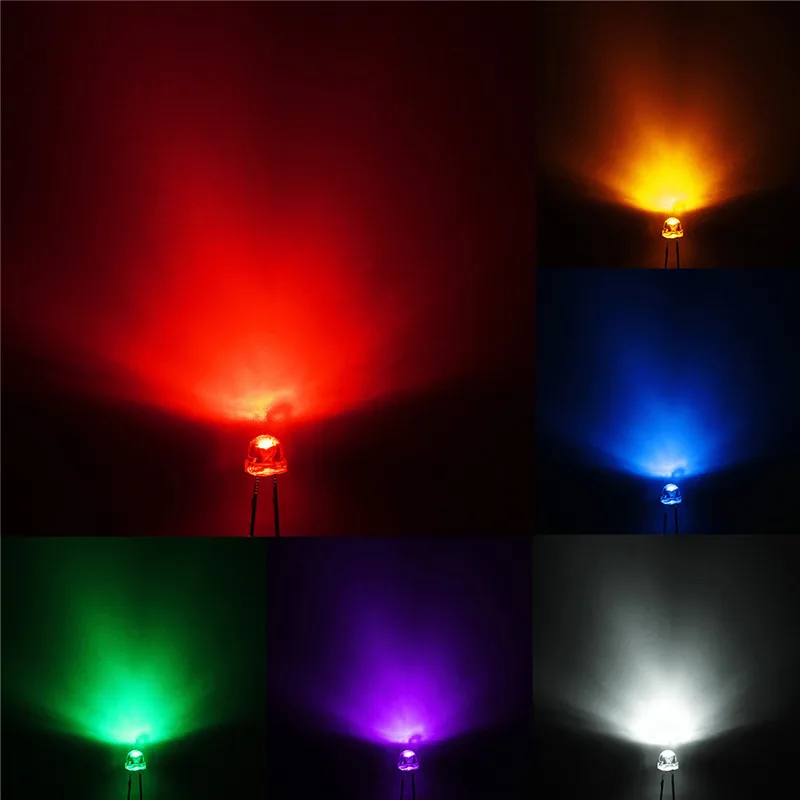 Светодиодный диодный светильник 100 шт. 5 мм для самостоятельного изготовления