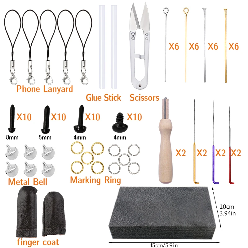 LMDZ-Kit de fieltro de lana para principiantes, herramientas de fieltro de aguja, mango DIY, juguetes de fieltro de lana, materiales de tela, manualidades, 72 colores-2