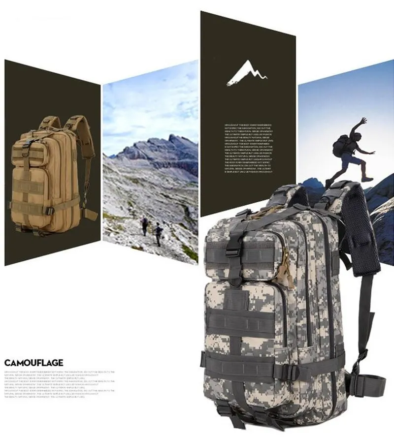 Мужские армейские тактические рюкзаки 30 л военные штурмовые сумки армейский