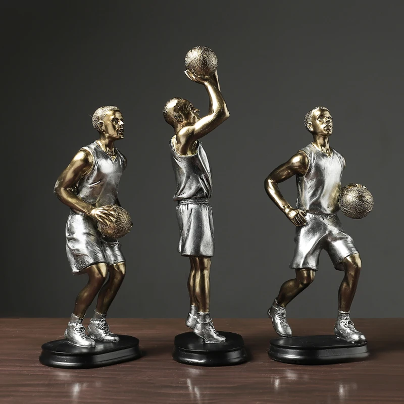 

Креативная баскетбольная спортивная фигурка, скульптура, украшение для дома, гостиной, праздничные подарки