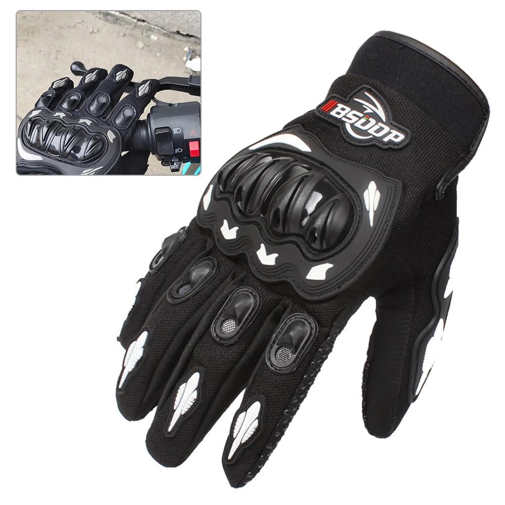 

Перчатки мужские мотоциклетные с пальцами, дышащие для езды на мотоцикле и велосипеде