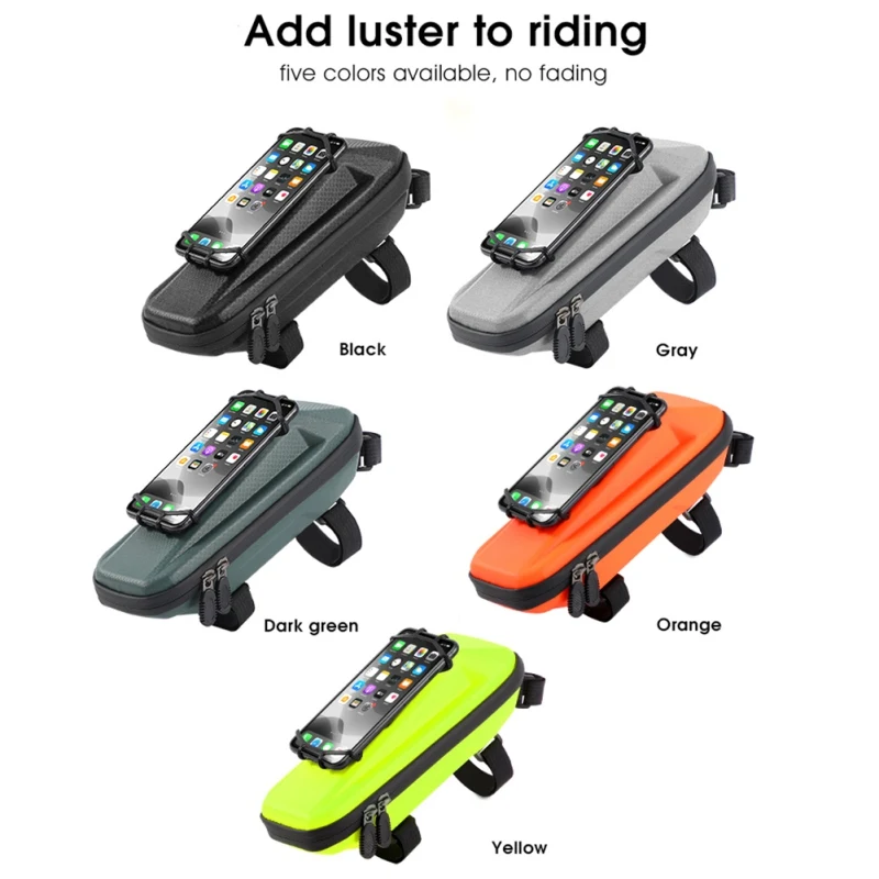 

Waterproof Mobile Phone Touch Screen Mountain Bike Charter Frame Tube Package Bicycle Bag Large Capacity Bike Bag