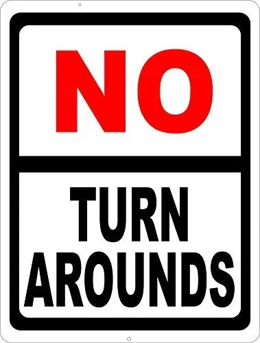 

EHAKB, знак «без поворота», информирует водителей о необходимости не использовать площадь для поворота металла около 8X12 дюймов