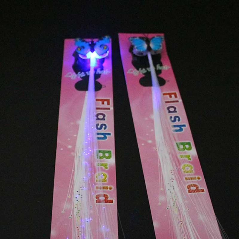 

2021 LED colorful braid bar dance festival supplies flash braid wholesale