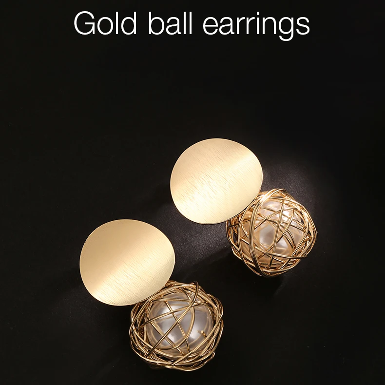 New Arrival Fashion Earrings for Woman Exaggerate Personality Metal Club Party Trendy Jewelry Accessories CEL2008 | Украшения и