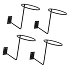 4 шт. черная металлическая настенная шляпакрышкавешалка для париков стеллаж (20 см, диаметр 13,5 см)