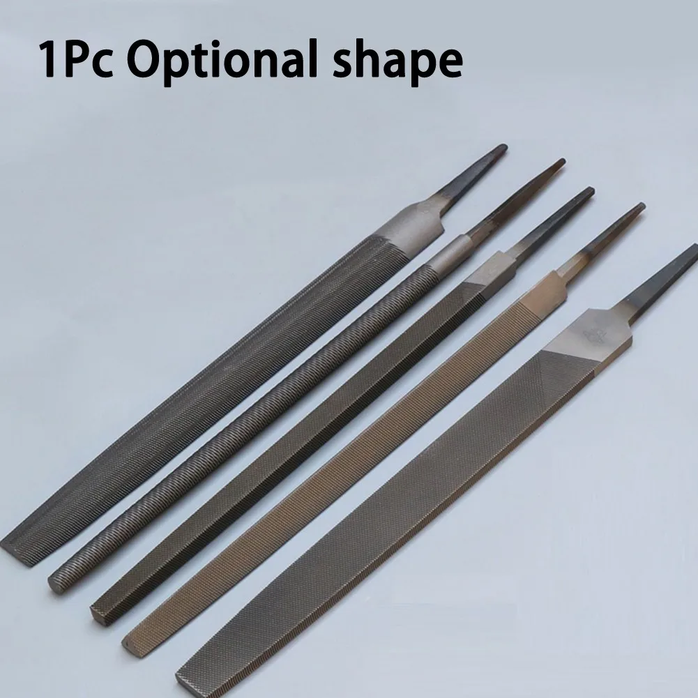 

6 Inch 150mm Medium-Toothed Steel Files Diamond File Grinding Tool File Flat/Round/Half Round/Triangle/Square For Metalworking