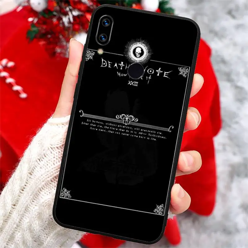 

Anime Manga Death Note Notebook Phone Cases For Xiaomi Redmi note 7 8 9 t k30 max3 9 s 10 pro lite high quality shell