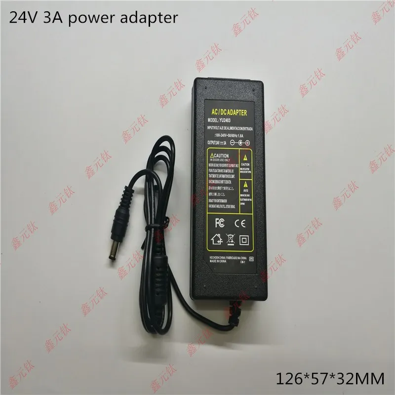 24v 3a адаптер питания 72W светодиодный трансформаторы полосы для электроприборов черный привод питания от AliExpress WW