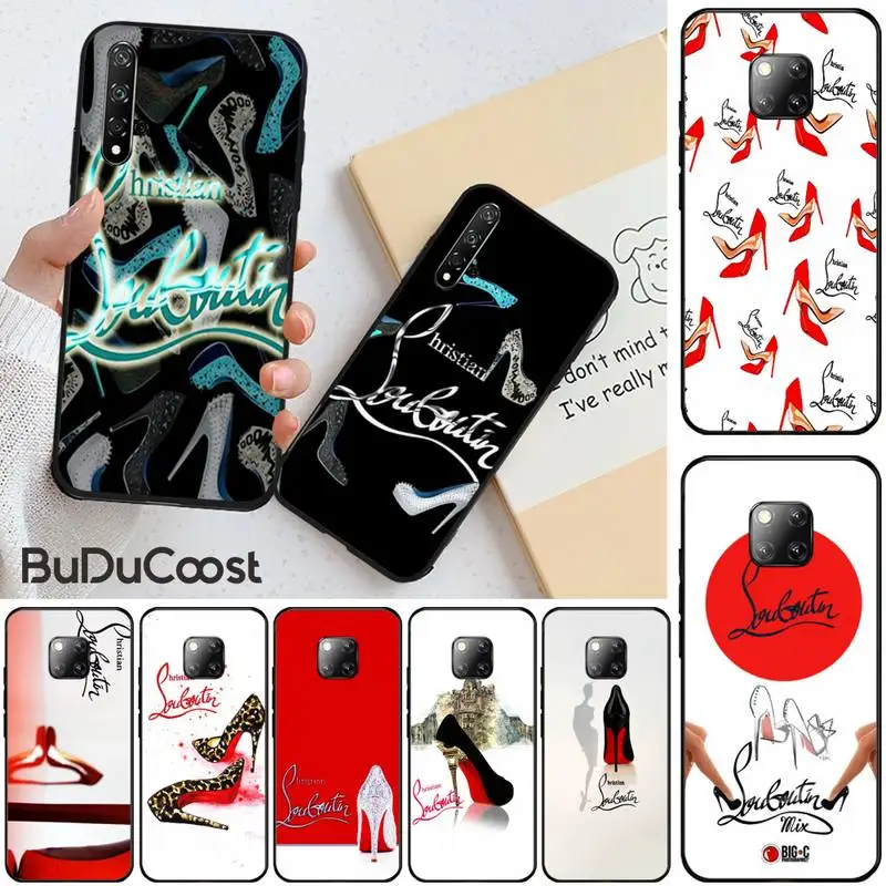 

Luxury Red-soled Shoes Phone Case For Huawei Honor 8X 9 10 20 Lite 7A 8A 5A 7C 10i 20i 9X Play 8C
