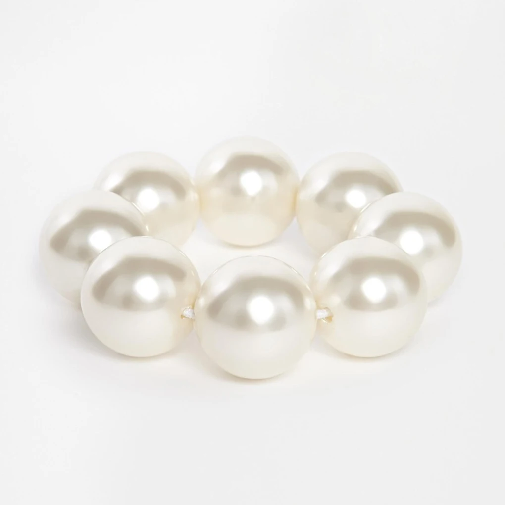 

Elegant Big Simulation Pearls Hair Rope Children Elastic Hair Bands For Women Ponytail Holder Pearl Beads Hair Ring Accessories