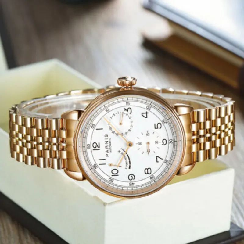 Часы наручные PARNIS Мужские автоматические повседневные спортивные брендовые