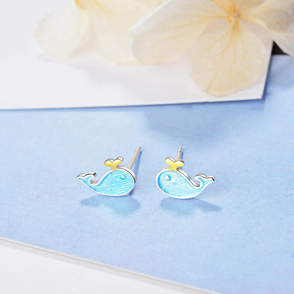 

Bohemia Fashion Fresh Women Cute Marine Animal Whale Earring 2021 Korean Elegant Women Trend Personality Party Jewelry